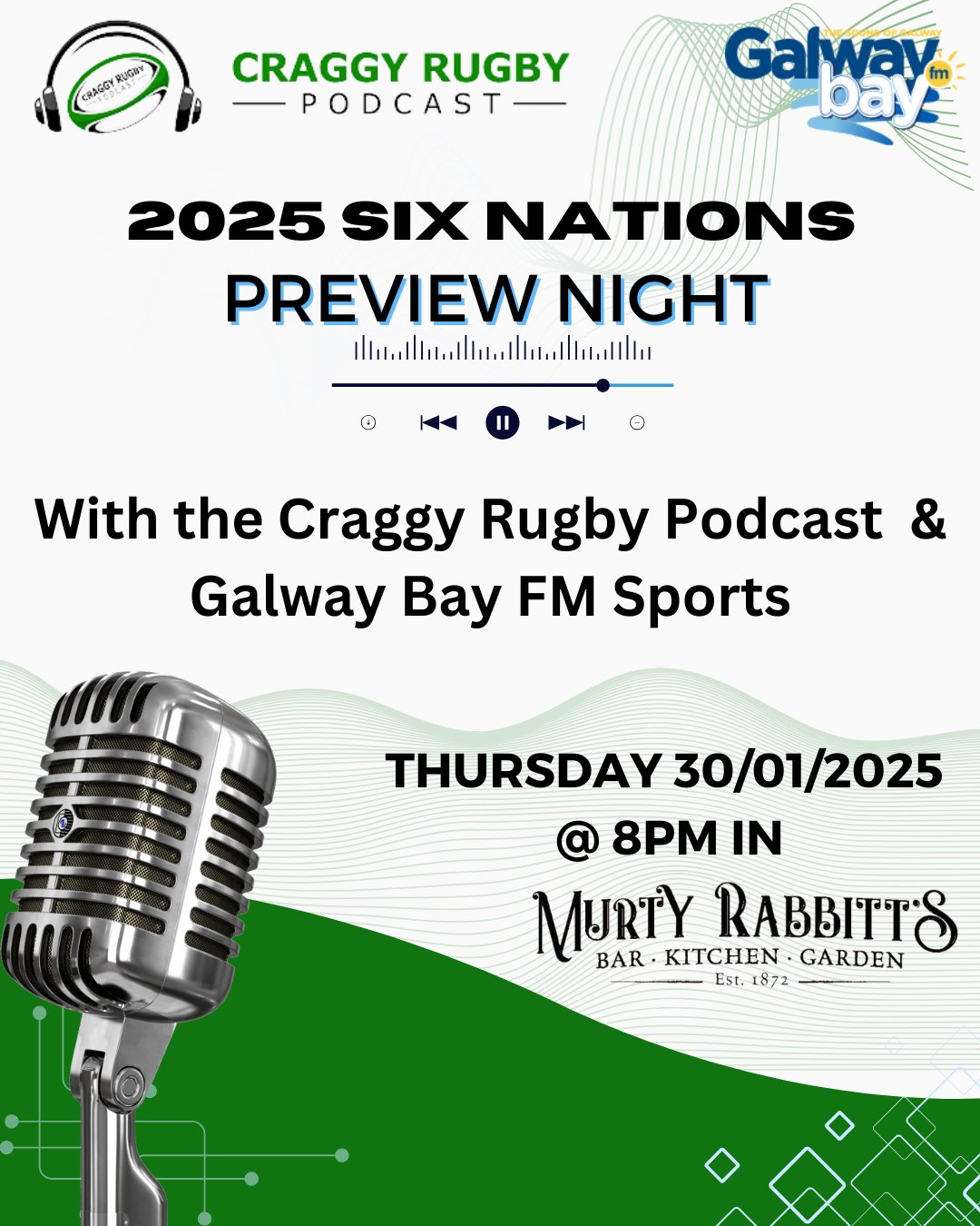 Craggy / GBFM 6 Nations Preview Night
