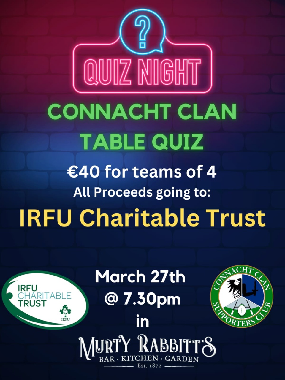Connact Clan Annual Table Quiz 